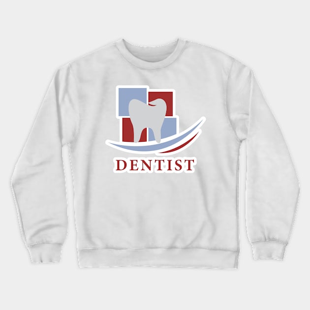 Dentist and dentistry clinic vector logo design. Crewneck Sweatshirt by AlviStudio